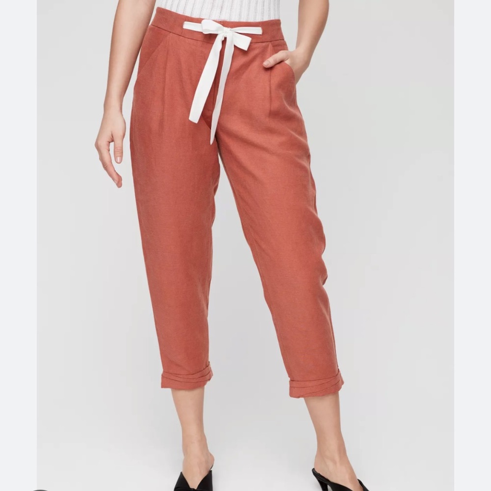 Aritzia Wilfred terracotta pants - Picture 2 of 11